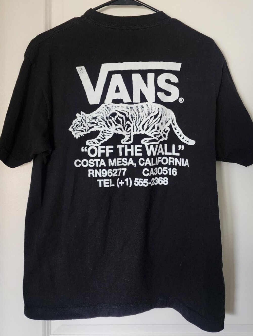 Vans Off The Wall Black Tiger T-Shirt